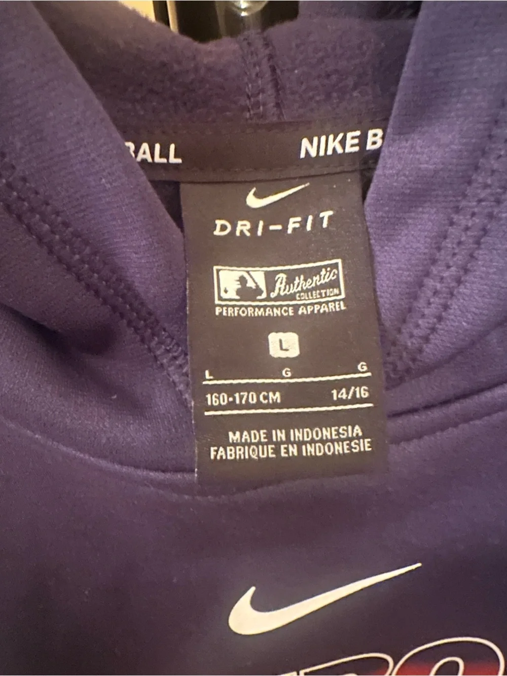 Nike Navy Astros Baseball Pullover Hoodie